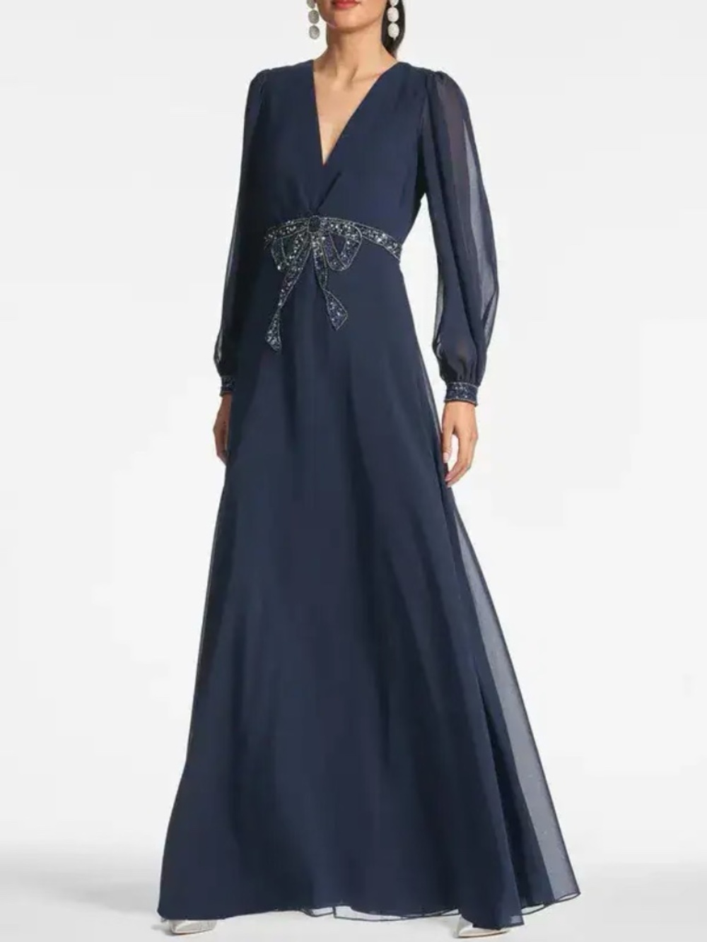 NWT Sachin & Babi Ramsey Gown in Midnight, Size 8